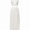 White Halter Crop Top and Maxi Skirt Two-Piece Set